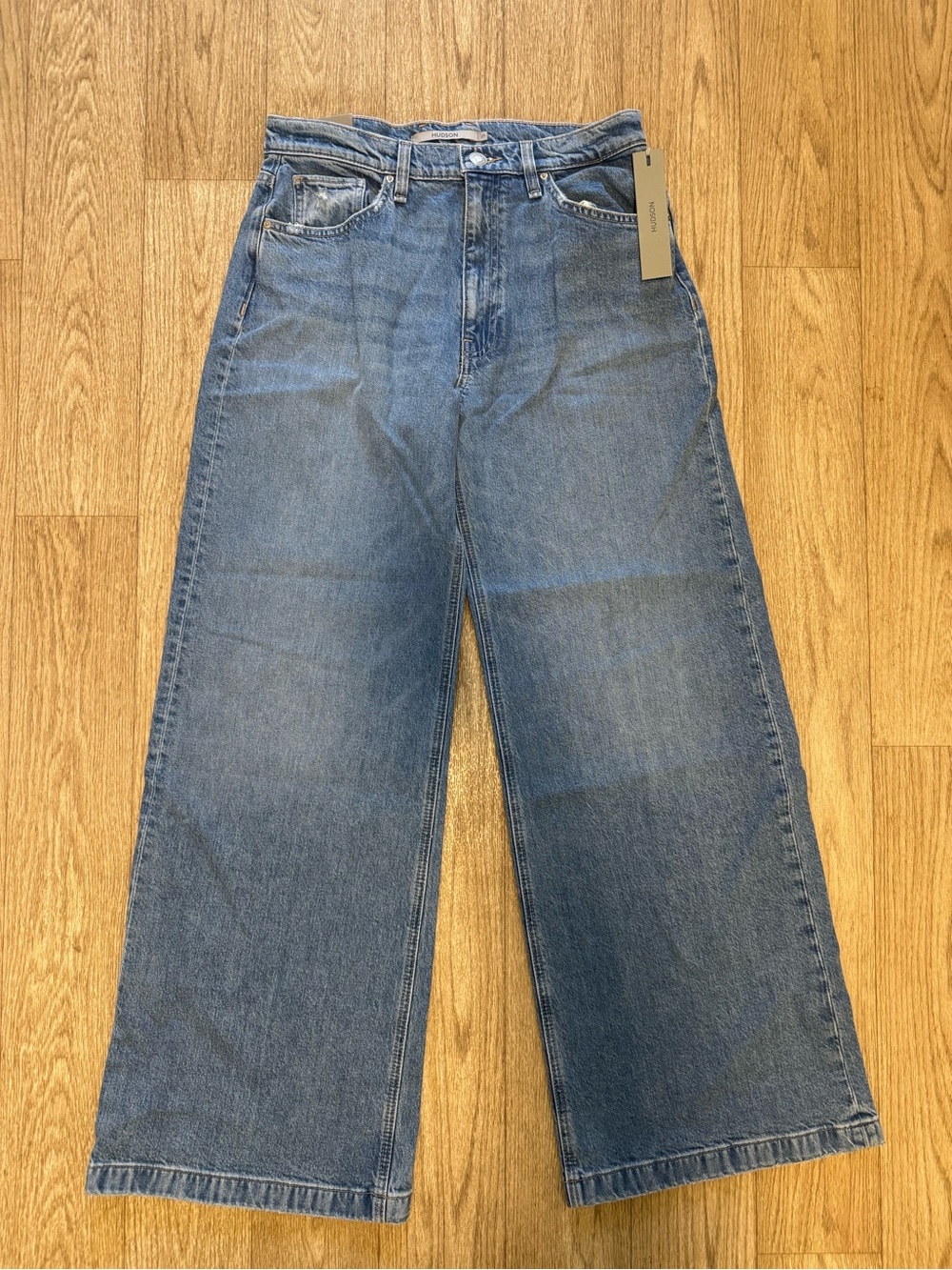 Hudson Jodie Goddess Light Blue Loose Fit Wide Leg Size 27